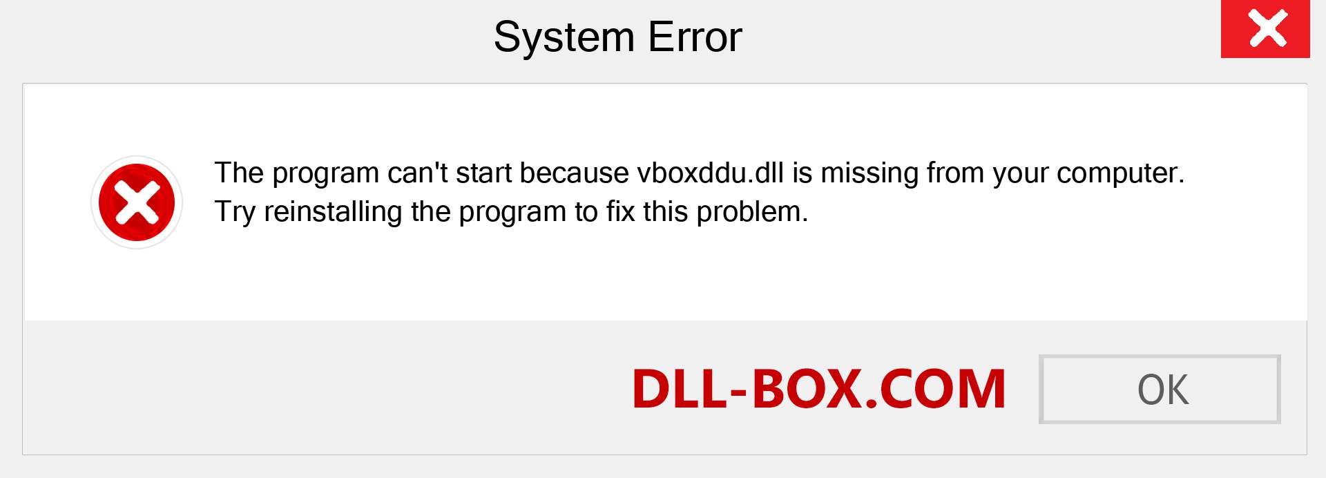  vboxddu.dll file is missing?. Download for Windows 7, 8, 10 - Fix  vboxddu dll Missing Error on Windows, photos, images